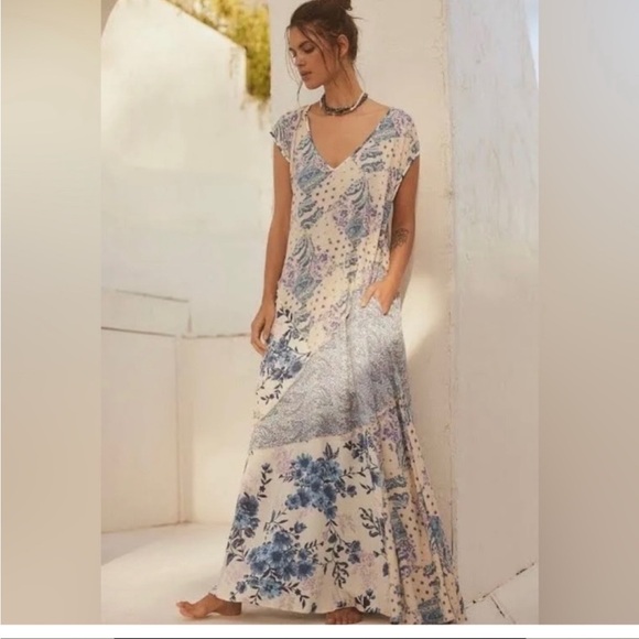 Free People Dresses & Skirts - Free People | Desert Flower Patched Maxi Dress